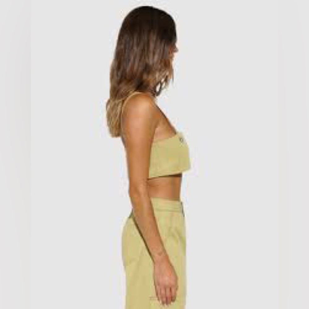 By.Dyln Velah Top Light Khaki NWT Medium - Picture 4 of 8